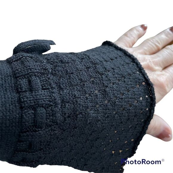 Nanette Lepore Black Lace Cardigan - Picture 8 of 12